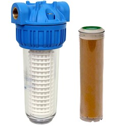 Aquafer 10 inç Reçine Tüp Su Filtresi 1 inc Yumuşatma Filtresi - 1