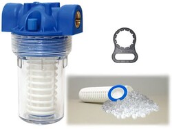 Aquafer 5 İnch Siliphos Filtre 3/4 inc 100 Micron Yıkanabilir Kireç Önleyici Filtre - 1