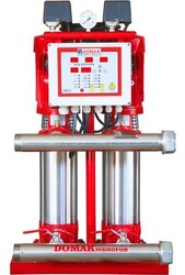 DOMAK 205-12 TI 2x3HP 380 Volt 11Kat-24Daire Çift Pompalı Paket Hidrofor - 1