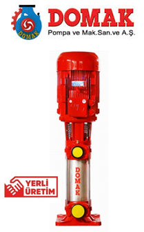 Domak 212-10 7.5hp 380 Volt Dik Milli Kademeli Pompa