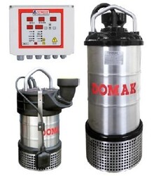 Domak ASG407 5.5Hp 380V Paslanmaz Çelik Gövdeli Atık Su Dalgıç Pompa - Domak