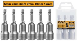 Endüstriyel 6'lı Manyetik Somun Adaptörü Seti 6-12mm - 1