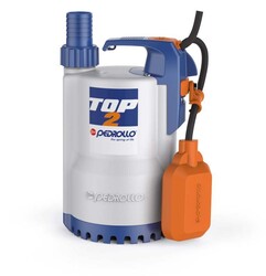 Pedrollo TOP-2 Flatörlü Plastik Gövdeli Drenaj Dalgıç Pompa 8 mss 13.2 m3/h - 1