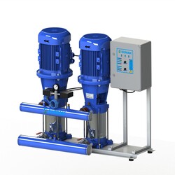 Sumak SHT 24 B 550/4 Düşey Milli Kademeli Çift Pompalı Hidrofor - Sumak Pompa