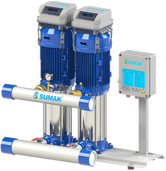 Sumak SHT8-B-300/8-FK Düşey Milli Kademeli Çift Pompalı Frekans Kontrollü Hidrofor 17 KAT 36 DAİRE - Sumak Pompa