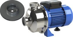 Sumak SMINOX/K-100-S Sıcak Su Paslanmaz Santrifüj Pompa Kapalı Fan 90 Derece Monofaze (220V) 1HP - 1