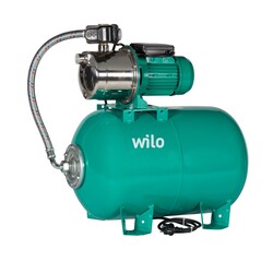 Wilo Aqua SPS 50-4.47 Paslanmaz Jet Pompalı 50 Lt Tanklı Otomatik Hidrofor 5 Kat 10 Daire, 1.3H - Wilo